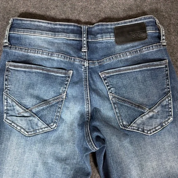 BKE Jake Bootcut Jeans Mens 29S Blue Medium Wash Denim Faded Stretch 29x28 - Picture 3 of 9